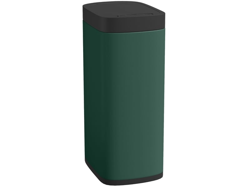 Poubelle automatique 50 l – vert foncé – ouverture sans contact par capteur infrarouge en métal anti-traces - Conforama A