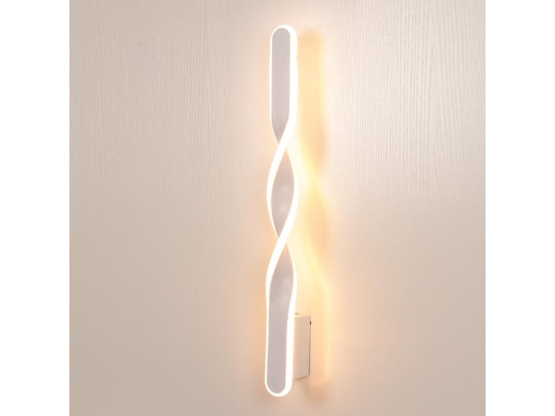  Applique murale interieur led, 21w applique murale moderne spirale 50cm lumière chaude  - Conforama B