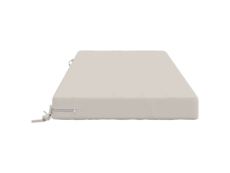  Coussin d'assise, coussin pour chaisecanapé soest 100 % polyester blanc 120 x 80 x 10 cm cf51389  - Conforama D
