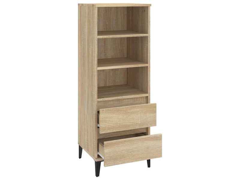  Buffet haut - bahut - meuble de rangement chêne sonoma 40x36x110 cm bois d'ingénierie  - Conforama D
