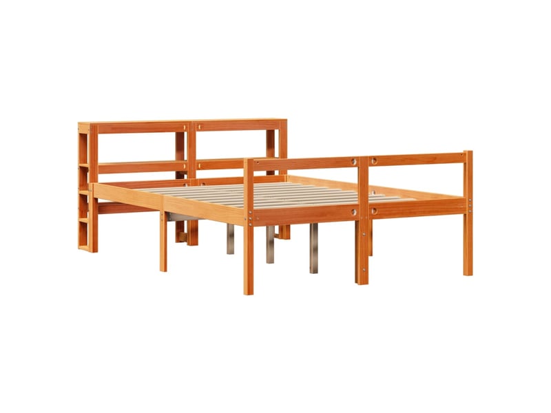  Lit double- lit adulte -  cadre de lit et tête de lit sans matelas  marron 135x190 cm  - Conforama B