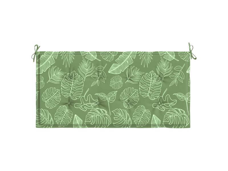  Coussin de banc de jardin, coussin d'assise motif de feuilles 120x50x3 cm cf52750  - Conforama D