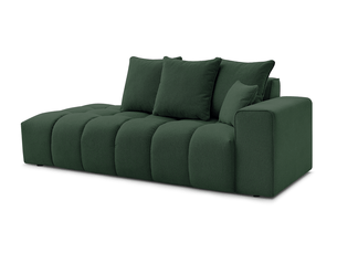Canapé droit fixe BOBOCHIC MONT-BLANC 4 places Tissu vert