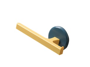 Barre de serviette adhésive, plastique résistant à la rouille, design simple
