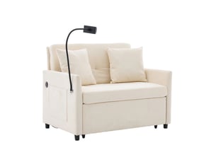 Fauteuil fixe <strong>STILVORA</strong> <strong></strong> Coton / Lin beige vendu A l'unité