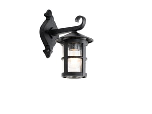 Lanterne murale d'extérieur classique noire ip44 - herb
