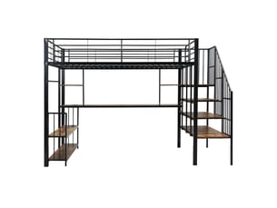 Lit mezzanine 120x200 cm OKWISH coloris bicolore