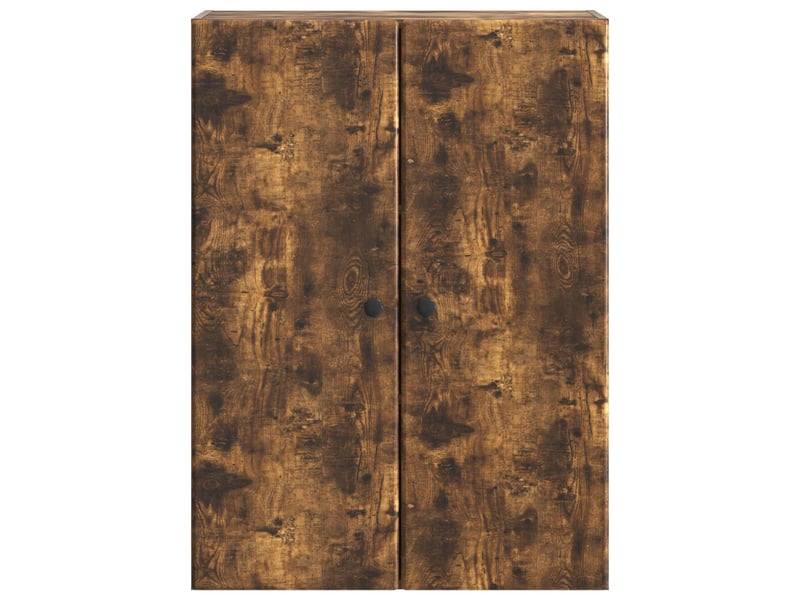  Armoire murale salon 66x34,5x90cm bois d'ingénierie chêne fumé shl4721  - Conforama D
