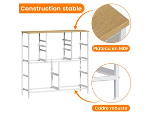 Chiffonnier 11 tiroir(s)    <strong>GENERIC HOME</strong> <strong></strong> coloris beige largeur 30 cm hauteur 97 cm