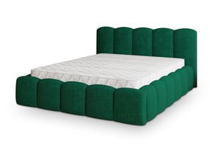 Lit coffre 180x200 cm <strong>MASSENO</strong> <strong></strong> coloris vert