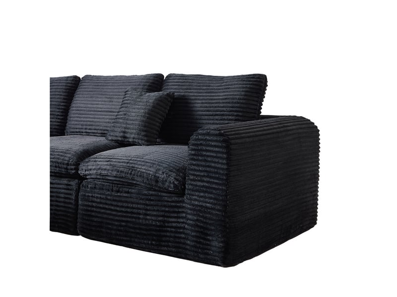 Lit coffre, 180 x 200 cm, en polaire « teddy » et pu, avec tablette sur la tête de lit et port usb – gris et coloris naturel - Conforama E