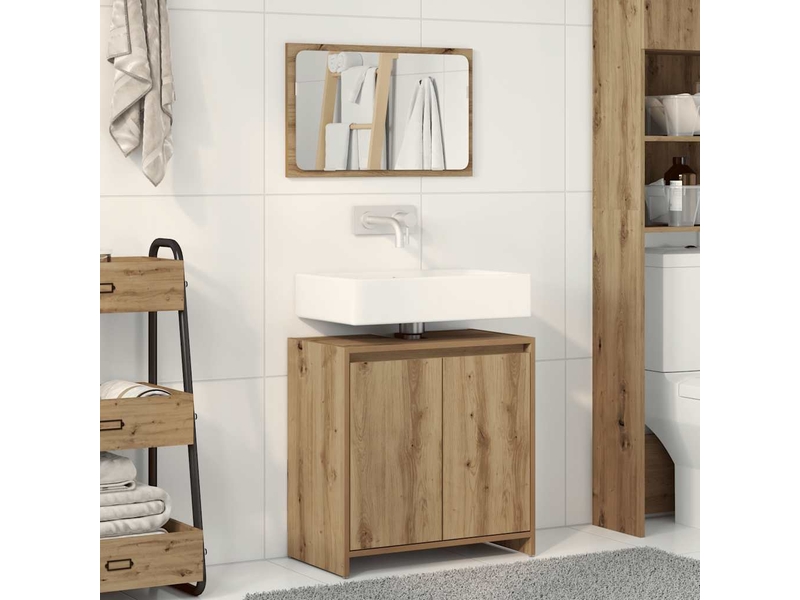 Ensemble de meubles salle de bain 2 pcs bois d'ingénierie cf63917 - Conforama B
