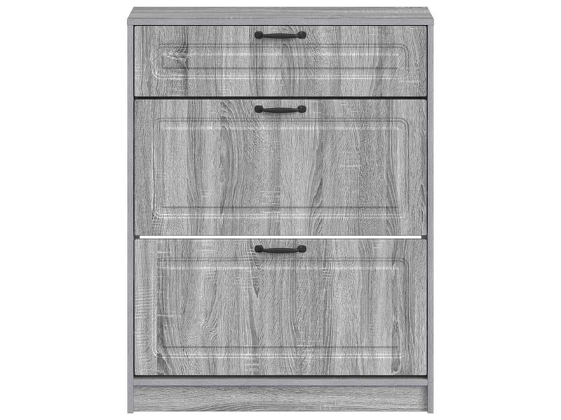  Meuble à chaussures, cabinet à chaussures utrecht 78x24x100 cm bois d'ingénierie shl382  - Conforama D