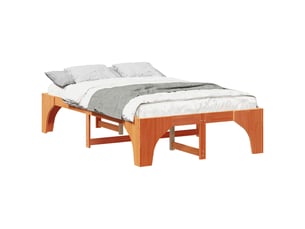 Lit 2 places 120x190cm coloris marron