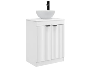 Meuble de salle de bain avec évier blanc 54x35x83 cm shl6876