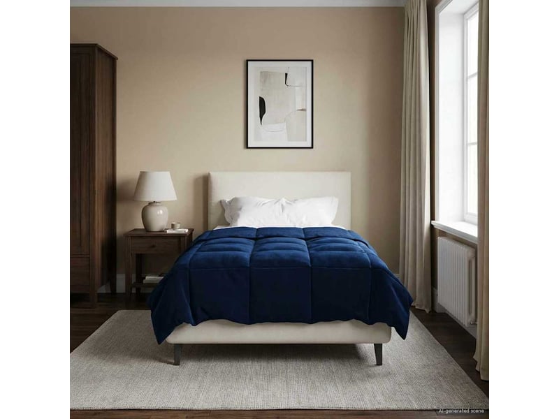  Duvet d'hiver - couette 155 x 200 cm hiver - couette microfibre (100% polyester)  - Conforama D