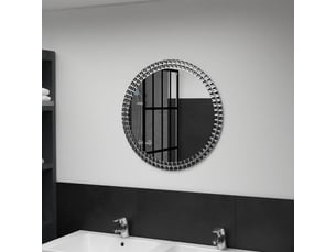 Miroir  à fixer coloris gris <strong></strong>  <strong></strong> - 60 cm x 60 cm