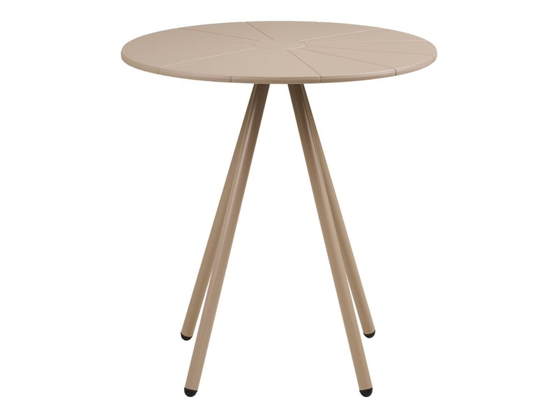  Table de jardin ø70cm plateau en polypropylène pieds en métal beige  - mazaline MAZALINE - Conforama C
