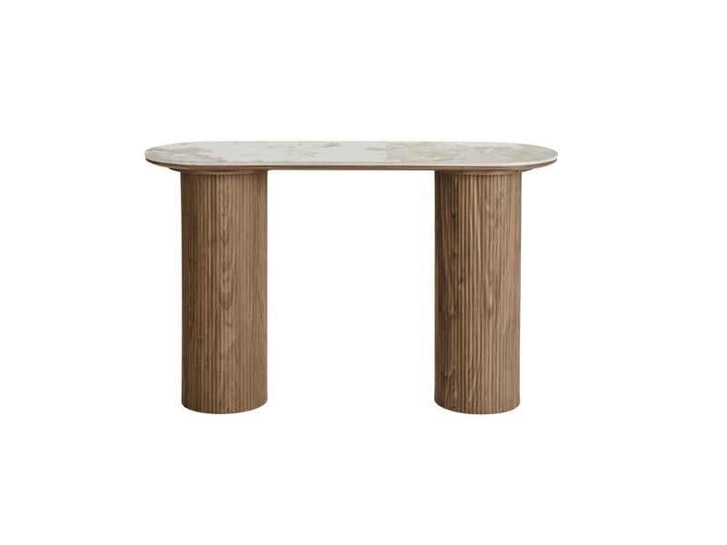  Rhod-console en céramique et décor bois 120 cm  - Conforama A