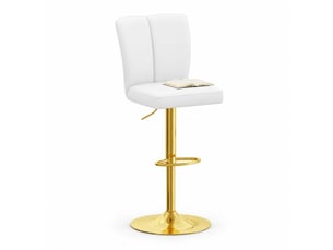 tabouret de bar assise réglable en hauteur <strong>OKWISH</strong> - bicolore hauteur d'assise 63 cm vendu Par paire