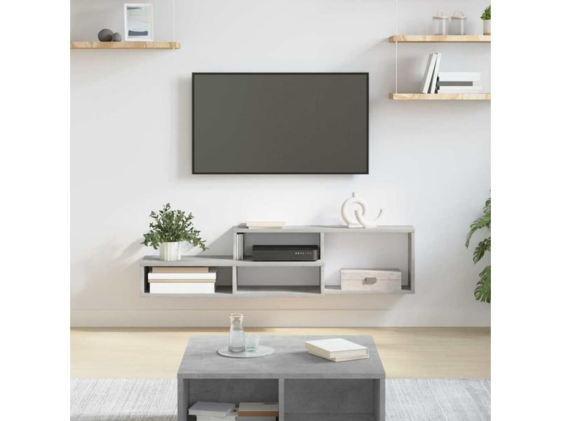  Meuble tv - supportmuralpourtv 120x25x28,5cm bois d'ingénierie  - Conforama B