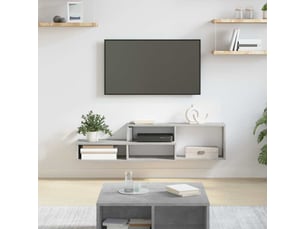 Meuble tv coloris gris 120 cm <strong></strong>  <strong></strong>