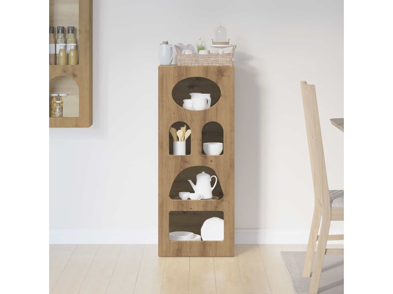 Buffet - bahut - meuble de rangement elst chêne artisanal 40 x 35 x 100,5 cm - Conforama D
