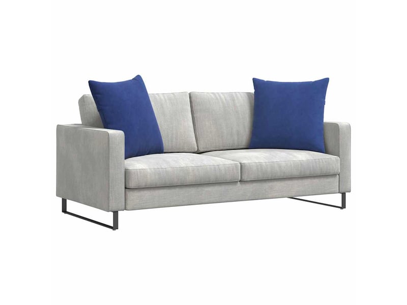 Lot de 2 coussins de canapé, coussins décoratifs bleu police 80 x 80 cm cf59025 - Conforama C