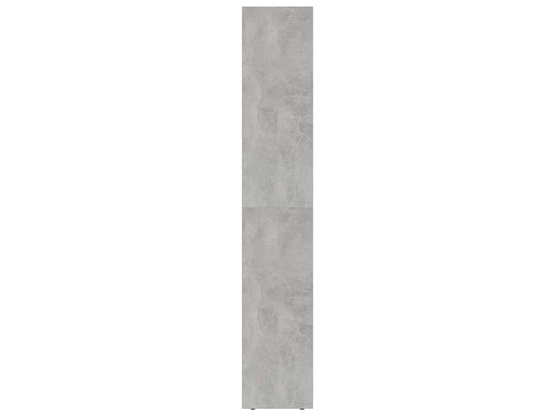  Bibliothèque, meuble de rangement salon gris béton 36x30x171 cm bois d'ingénierie  - Conforama E