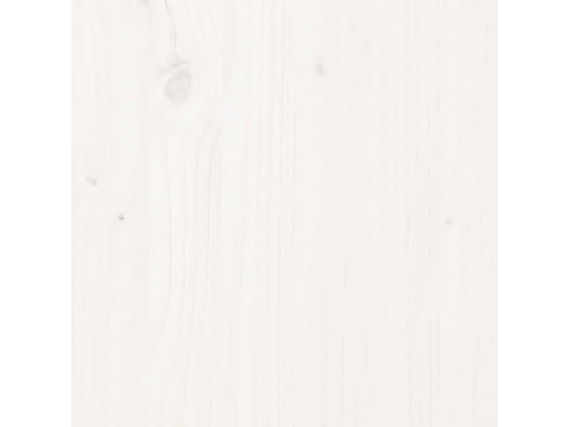 Lit double- lit adulte -  cadre de lit sans matelas blanc 160x200 cm bois massif  - Conforama D