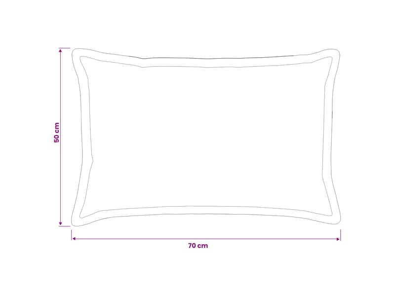 Lot de 6 housses de coussin houten anthracite 50 x 70 cm cf49794 - Conforama E