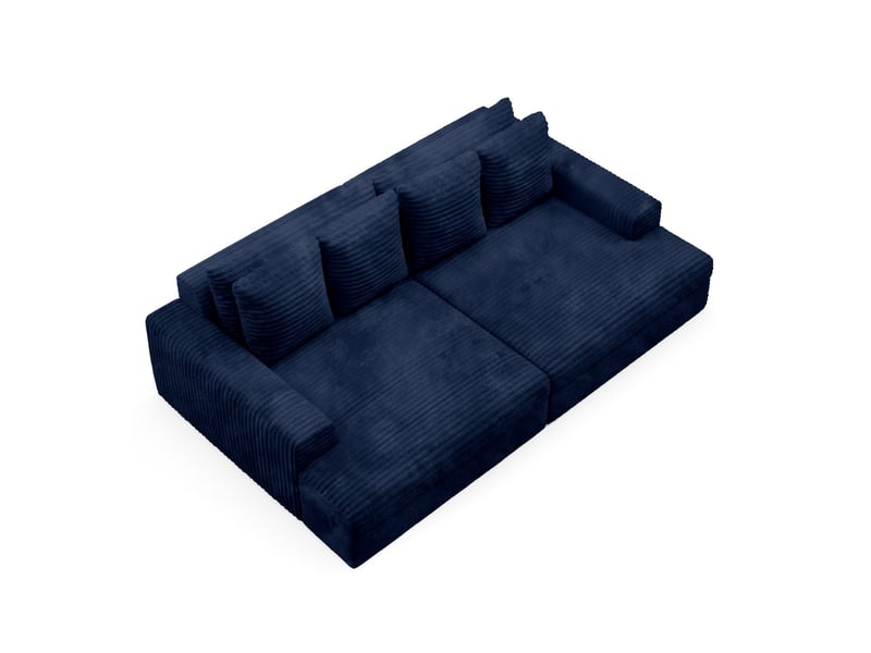 Canapé caldo tilia à confort élevé couleur : tilia bleu fonce - Conforama C