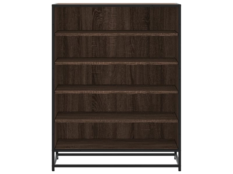  Meuble à chaussures, armoire à chaussures chêne marron bois d'ingénierie et métal shl8013  - Conforama D