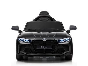 Voiture électrique bmw m4 sous licence pour enfants, avec télécommande, klaxon et phares, 108 x 69,5 x 51 cm, noire