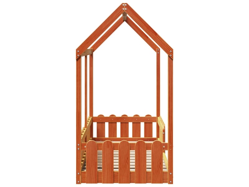  Cadre de lit d'enfants - lit jeune forme de maison sans matelas 70x140 cm  - Conforama E