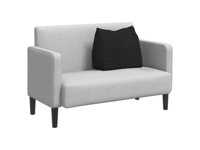  Coussin de dos, coussin de dossier noir 60 x 20 x 50 cm tissu cf54843  - Conforama C