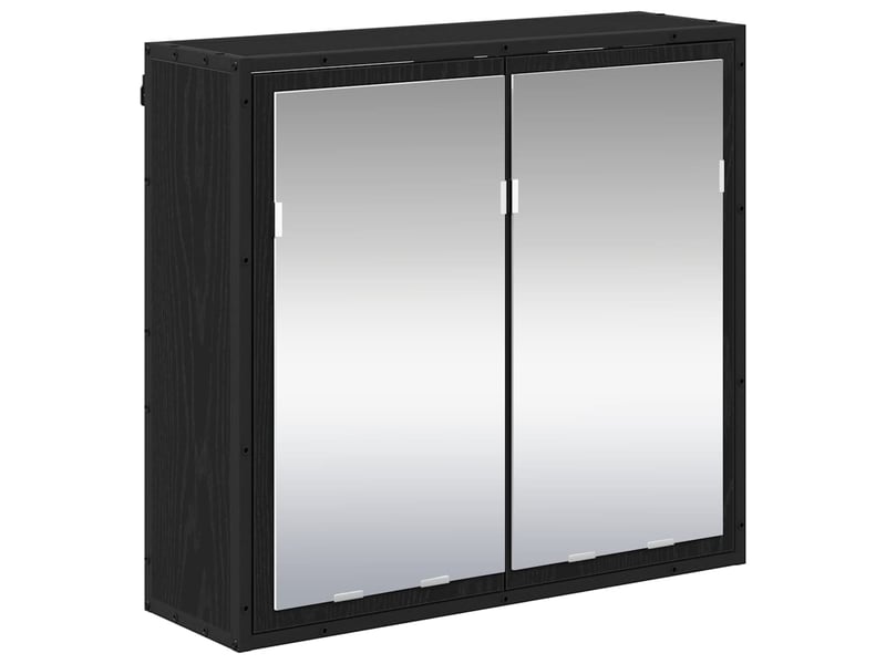  Ensemble de mobilier de salle de bain 3 pc chêne noir cf64346  - Conforama D