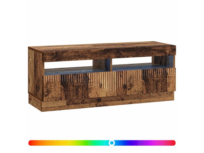  Meuble tv - banc tv - meuble de rangement led bois ancien bois d'ingénierie  - Conforama C