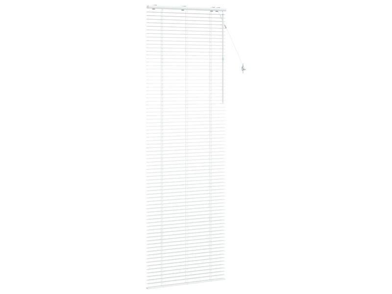 Store vénitien, store de fenêtre blanc 75 x 250 cm 35 mm bois de paulownia massif cf47824 - Conforama C