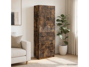 Armoire <strong></strong> <strong></strong> coloris bois clair largeur 66 cm