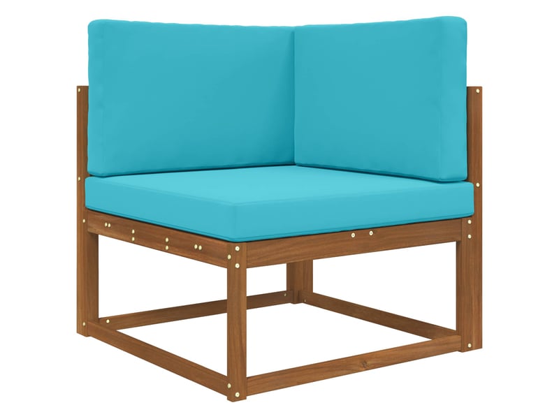  Coussin de canapé d'extérieur, coussin de chaise polyester turquoise 80 x 80 cm cf54183  - Conforama C