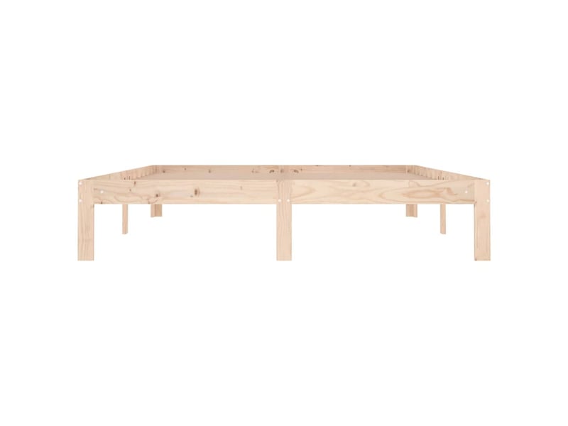  Lit double- lit adulte -  cadre de lit sans matelas bois massif 150x200 cm  - Conforama C