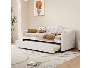 Lit gigogne 90x200 cm SOGEU coloris bicolore