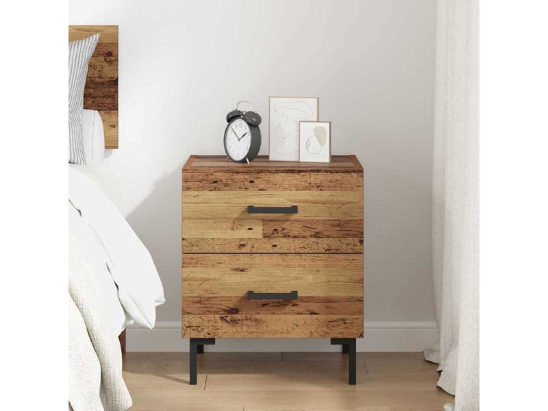  Table de chevet - cabinet de chevet - table de nuit bois ancien 40 x 35 x 47,5 cm  - Conforama C