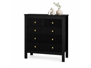 Commode 5 tiroir(s)    LPOSPI  coloris noir largeur 79 cm