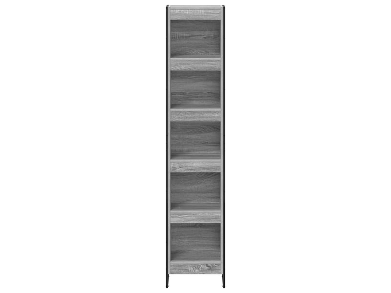  Bibliothèque, armoire à livres 40 x 30 x 189,5 cm bois d'ingénierie gris sonoma  - Conforama E