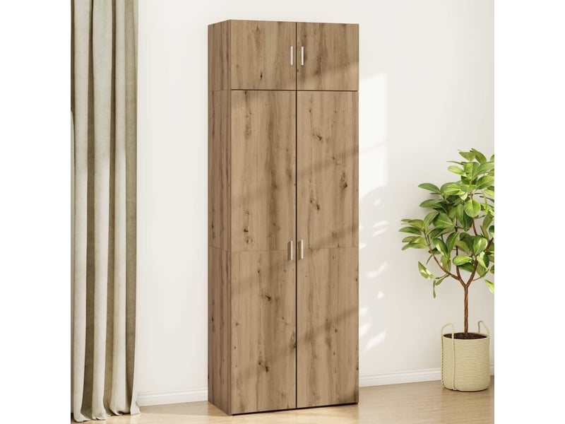 Buffet - armoire de rangement 2 pc chêne artisanal 80 x 42,5 x 225 cm - Conforama D