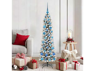 Sapin de noël artificiel, arbre de noël blanc 150 cm pvc, métal et plastique shl9235