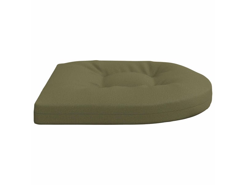  Lot de 4 coussins de siège, coussins d'assise 100 % polyester vert olive cf60099  - Conforama D