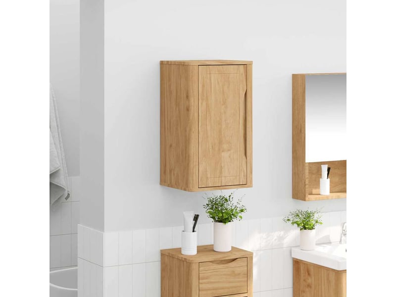  Armoire murale de salle de bain, cabinet de salle de bain avec étagère floro marron cf65176  - Conforama D